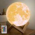 4.7 Inch Moon Lamp for Adults - 16 Color LED Light Up Moon Ball, Realistic 3D Night Light with Remote & Timer - Unique Thanksgiving Gifts