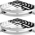 NearMoon Bathroom Shower Caddy 2 Pack, 304 Stainless Steel Shower Organizer with 2 Hooks, No Drill (Corner Shelf, Chrome Finish)