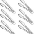 6 Pack Serving Tongs Kitchen Tongs, Buffet Tongs, Stainless Steel Food Tong Serving Tong, small tongs