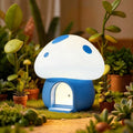 Kids Night Light, Mushroom Bunny Silicone Nursery Lamp, Tap Control 3-Level Dimmable, 30/60Min Timer, 1200mAh Rechargeable Cordless LED Bedside Sleep Light for Toddler Baby Bedroom (Blue)