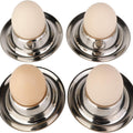 Stainless Steel Egg Cup Holder Set for Soft Boiled Egg Holder Tableware Kitchen Tools