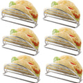 Taco Holder Stand Stainless Steel Taco Rack Tray Stand Up Holders Kitchen Set for Tortillas, Burritos, Parties & Restaurants (Taco Holders)