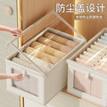 Oxford cloth storage box with window and lid for viewing clothes