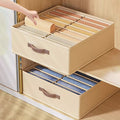 Double-row pants storage box, wardrobe layered storage box, dormitory wardrobe multi-functional storage artifact