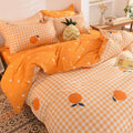 Skin-friendly washed cotton bedding set