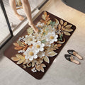 Diatomaceous earth floor mat, absorbent and non-slip bathroom mat, luxurious style, suitable for home use in toilets and bathrooms.