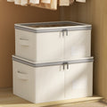 Tianshan cotton and linen fabric bedroom wardrobe and clothing storage box