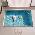 Bathroom diatomaceous earth floor mat, toilet anti-slip, water-absorbing, quick-drying and stain-resistant floor mat