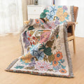 Jacquard woven thickened sofa blanket