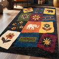 Large-area carpet for living room, full coverage, absorbent, stain-resistant, and non-slip mat.