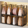 Bag rack in the cabinet, wardrobe bag storage artifact, bag storage, layered partition rack, dormitory bag storage box
