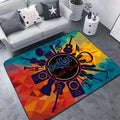 Large-area carpet for living room, full coverage, absorbent, stain-resistant, and non-slip mat.