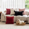 Modern Minimalist Chenille Houndstooth Throw Pillow Cover Tweed Decorative Pillow Case for Sofa Couch Bedroom Living Room Home Decoration