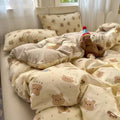 Skin-friendly washed cotton bedding set