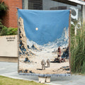 Jacquard woven thickened sofa blanket