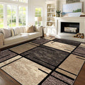 Large-area carpet for living room, full coverage, absorbent, stain-resistant, and non-slip mat.