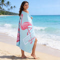 Quick drying bath towel printed double sided velvet
