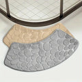 Cross-border Coral Fleece Floor Mat, Pebble Toilet Bathroom Anti-slip Mat, Household Absorbent Bathroom Mat