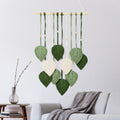 Nordic-style woven leaf tapestry, Bohemian-style home decor