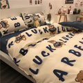 Skin-friendly washed cotton bedding set
