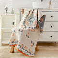 Four-layer gauze cotton bath towel, soft and comfortable bohemian beach towel