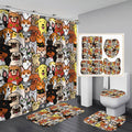 Anime-themed bathroom shower curtains