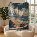 Jacquard woven thickened sofa blanket